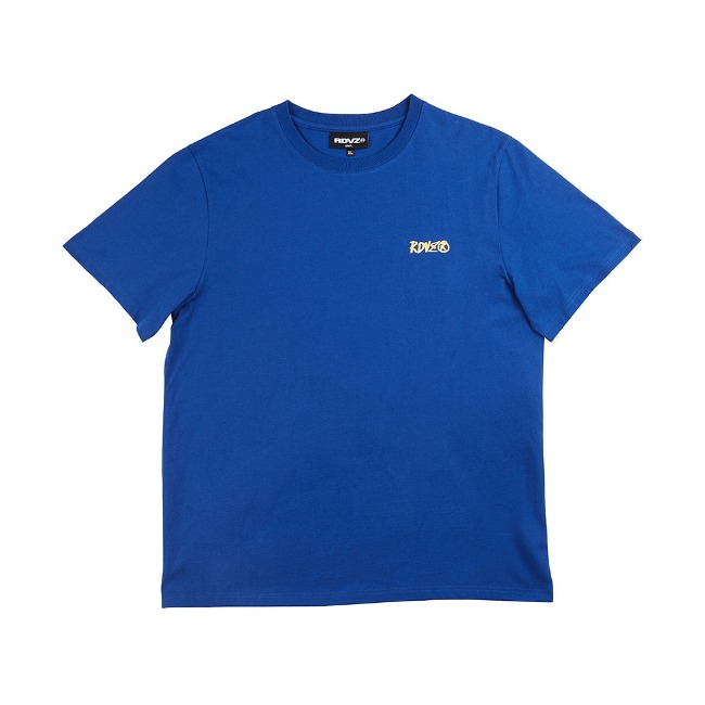 포밍 로고 티셔츠 - 블루